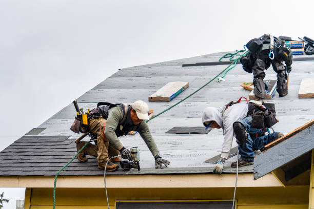 Professional Storm Damage Roof Repair technician working in Pittsford, NY